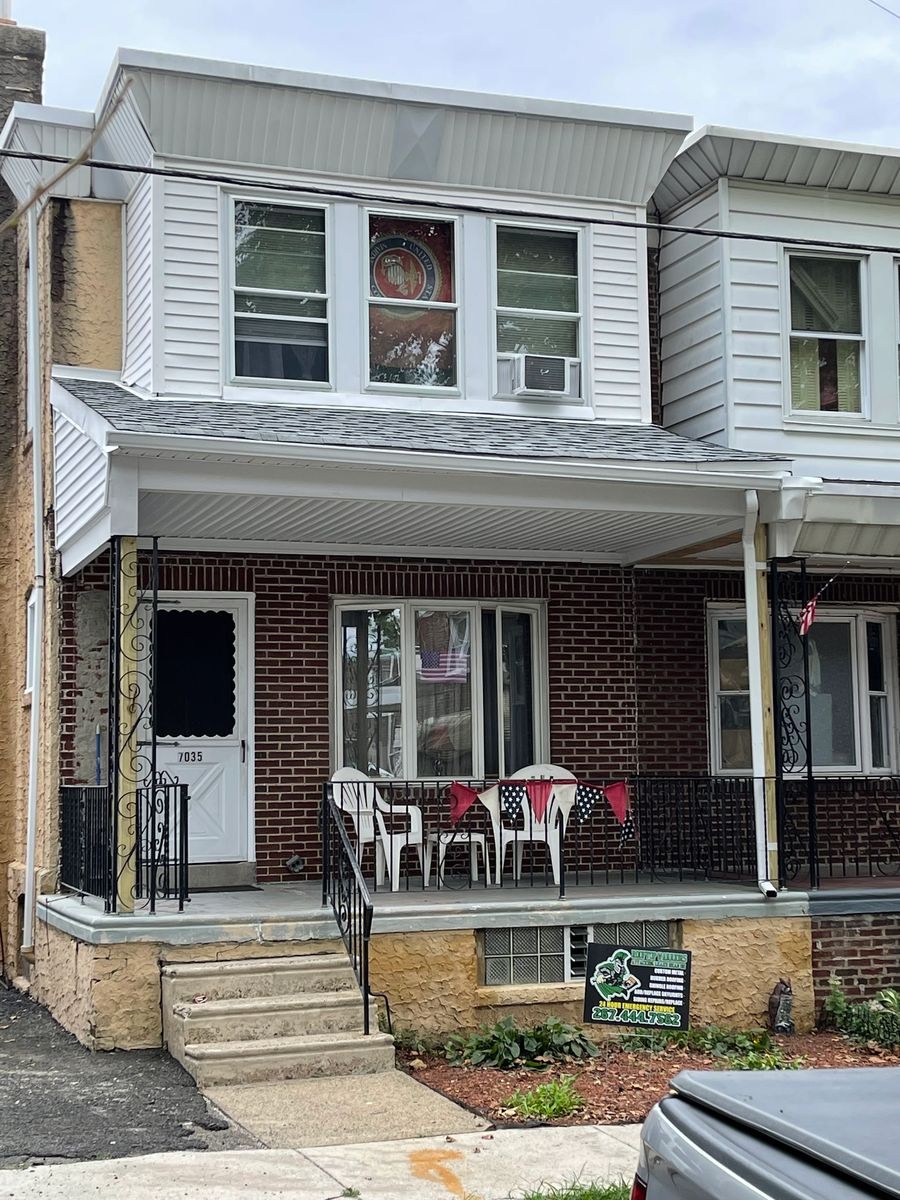 Completed porch roof project